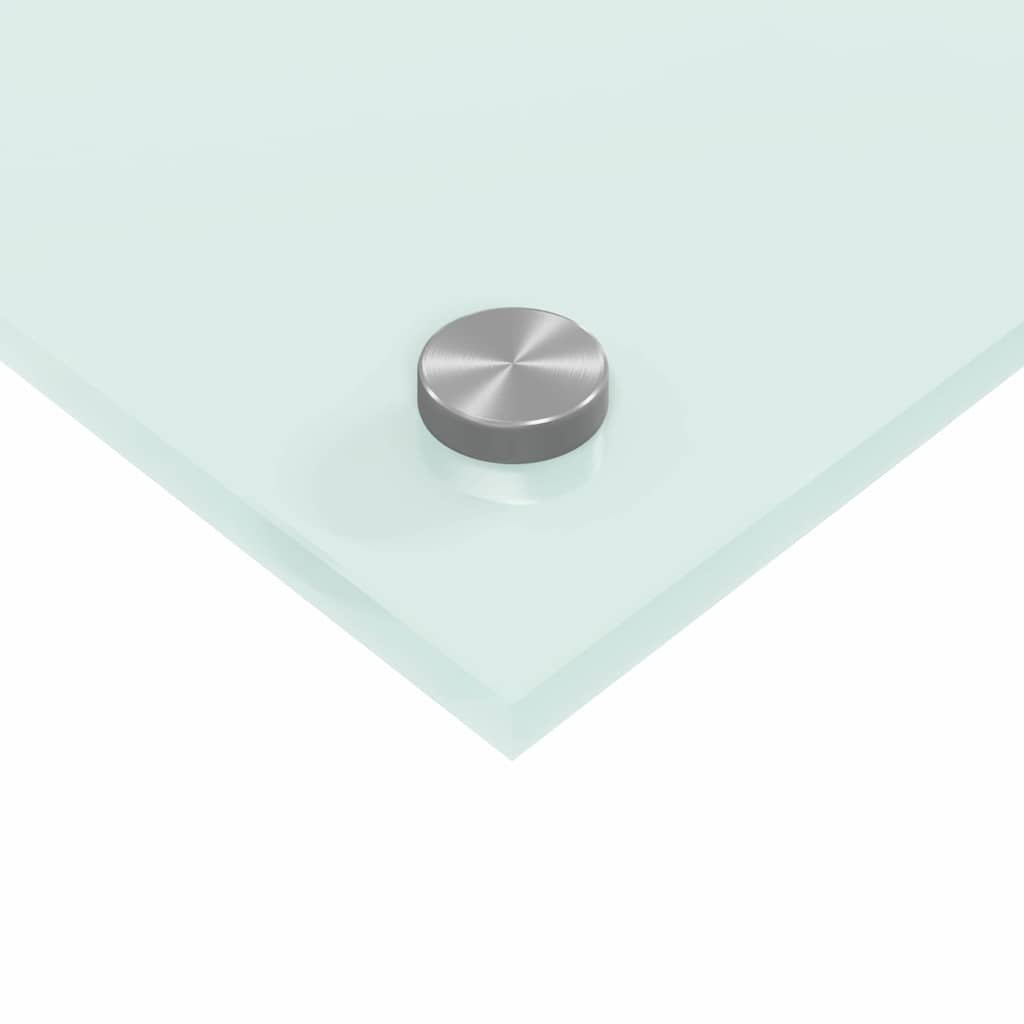 Kitchen Backsplash White 80 x 60 cm Tempered Glass