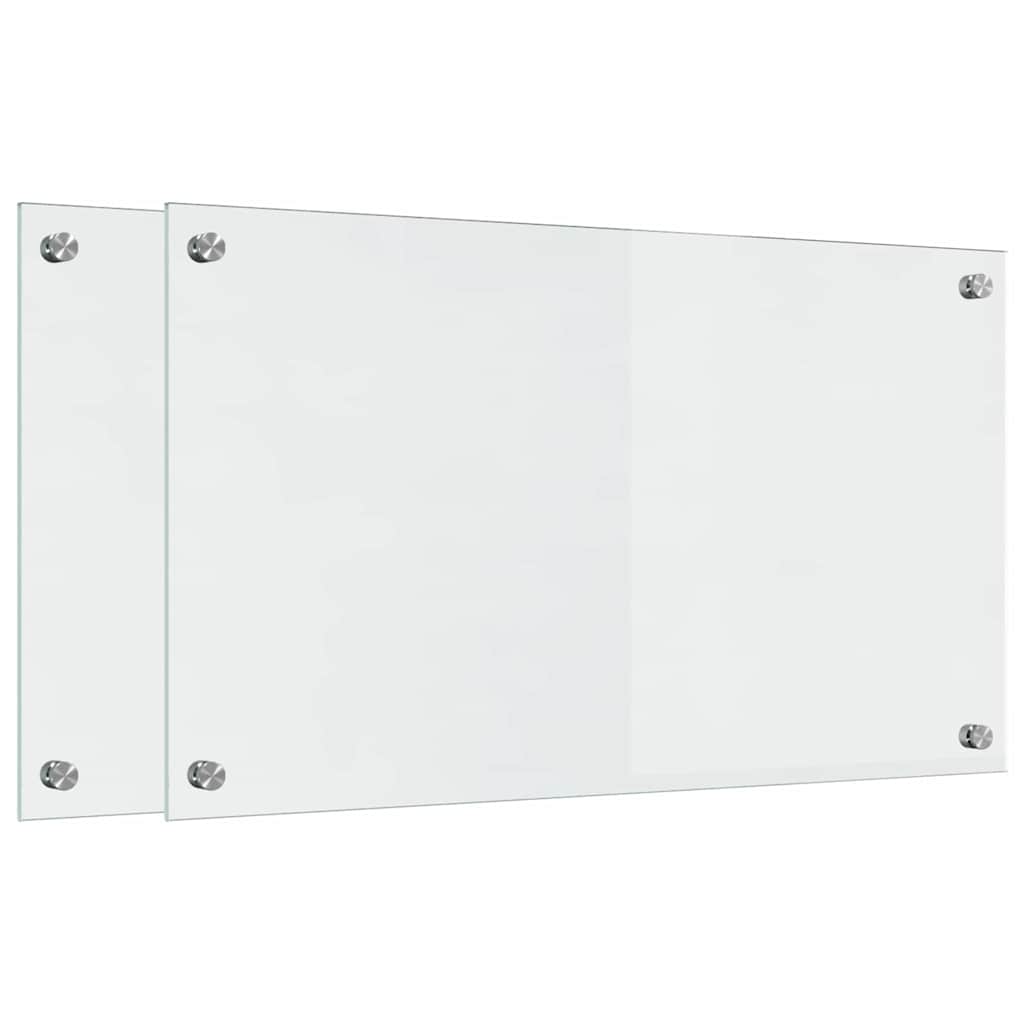 Kitchen Backsplash Transparent 70 x 40 cm Tempered Glass