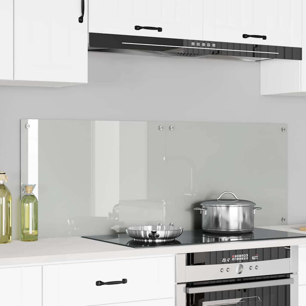 Kitchen Backsplash Transparent 70 x 50 cm Tempered Glass