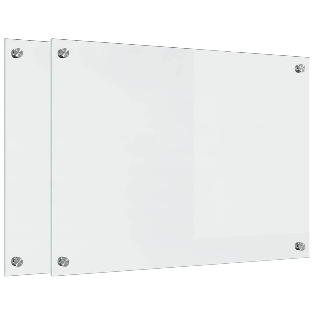 Kitchen Backsplash Transparent 70 x 50 cm Tempered Glass