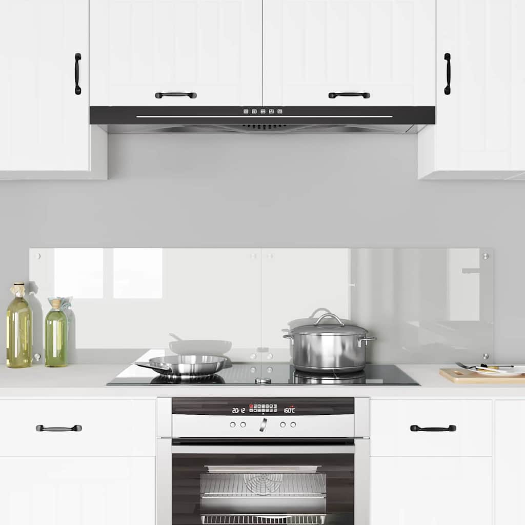 Kitchen Backsplash Transparent 80 x 40 cm Tempered Glass