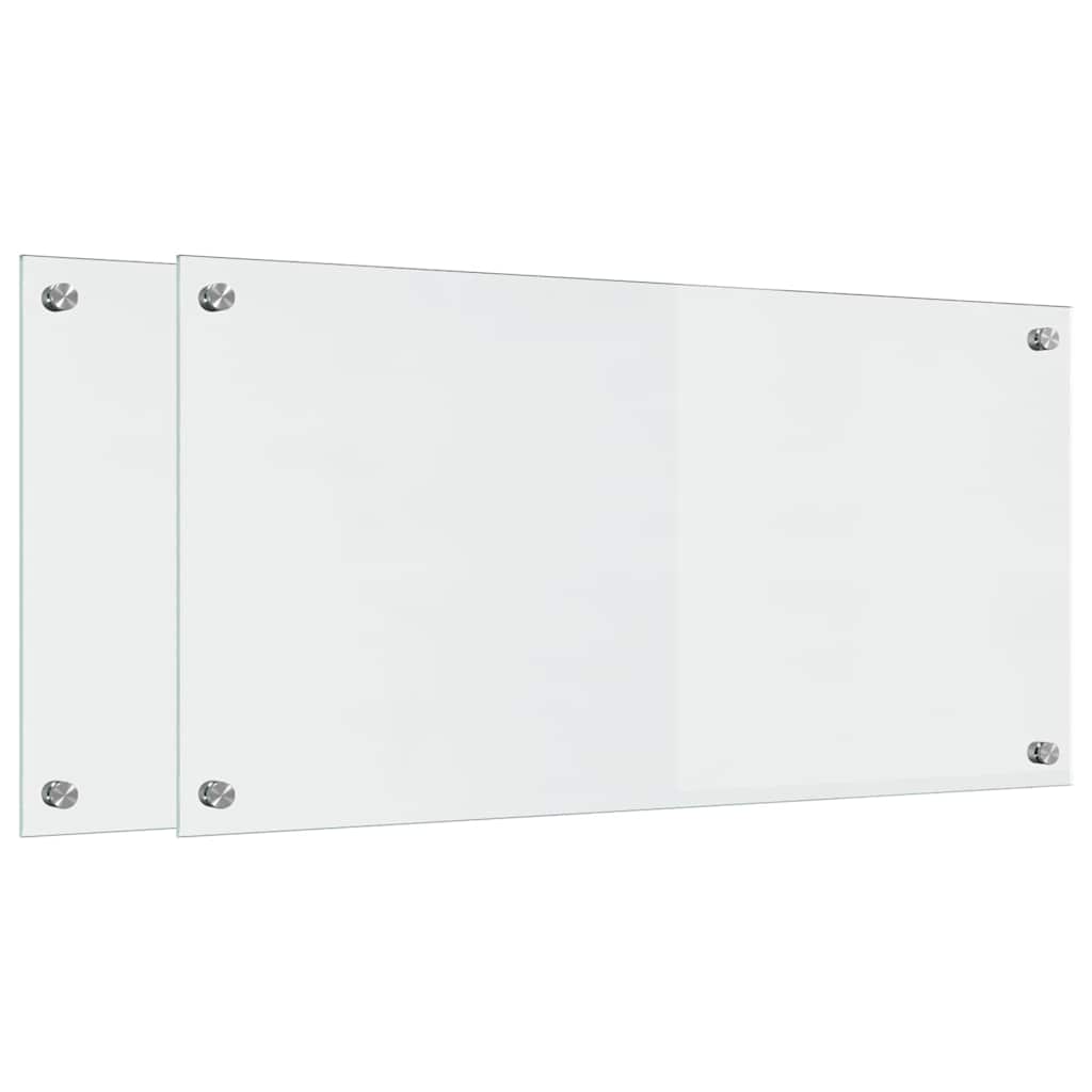 Kitchen Backsplash Transparent 80 x 40 cm Tempered Glass