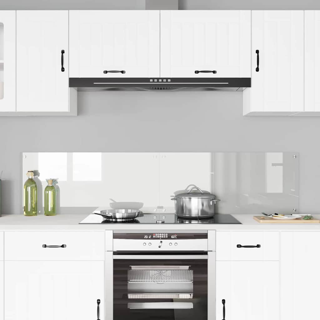 Kitchen Backsplash Transparent 90 x 40 cm Tempered Glass