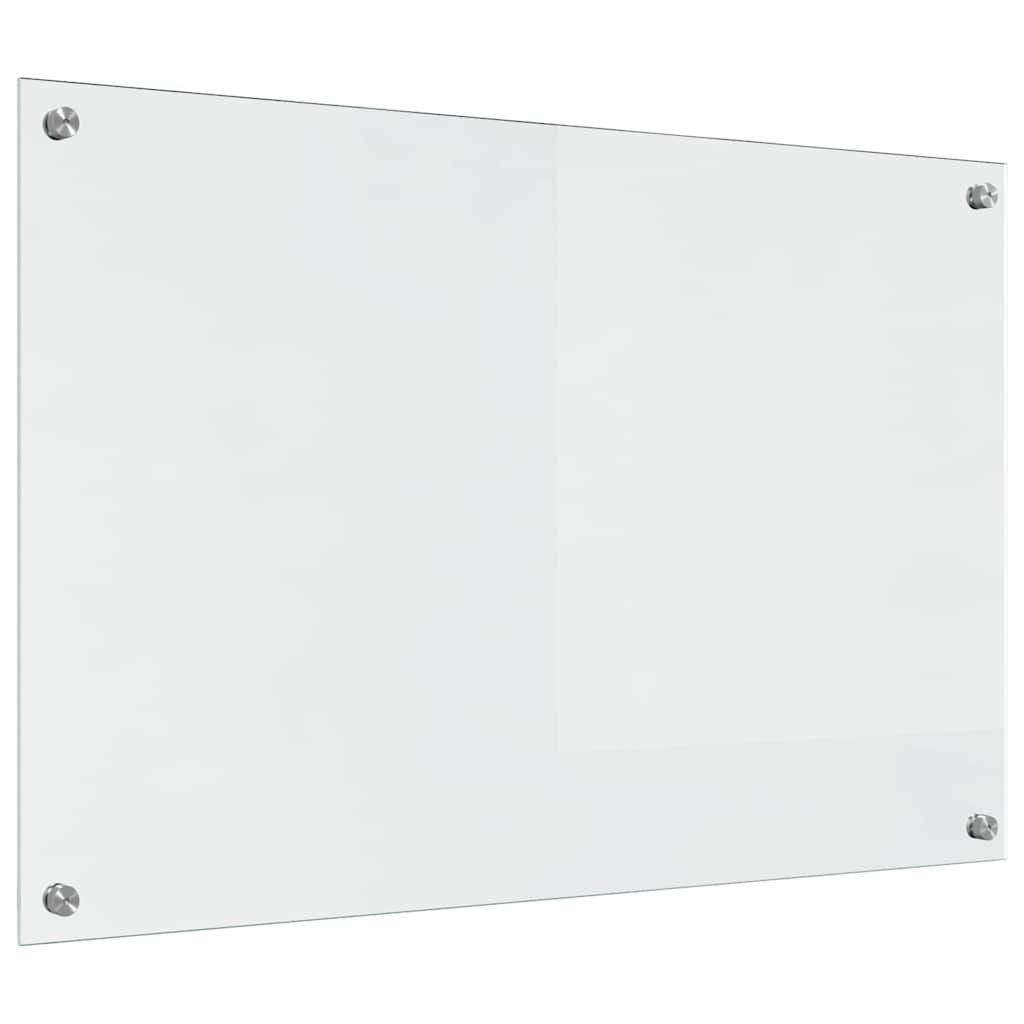 Kitchen Backsplash Transparent 90 x 60 cm Tempered Glass