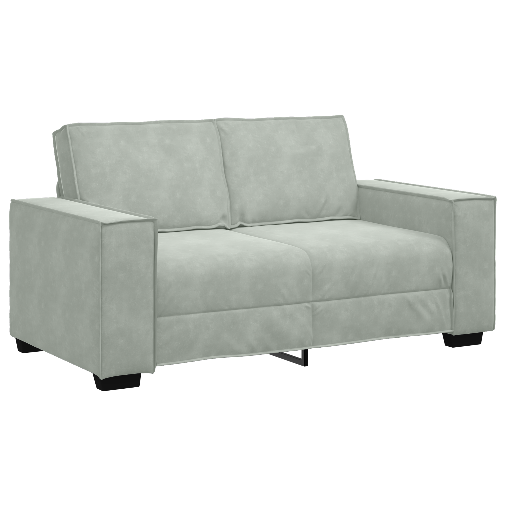 Sofa Set with Cushion 3 pcs Grey 220 x 78 x 84 cm Velvet