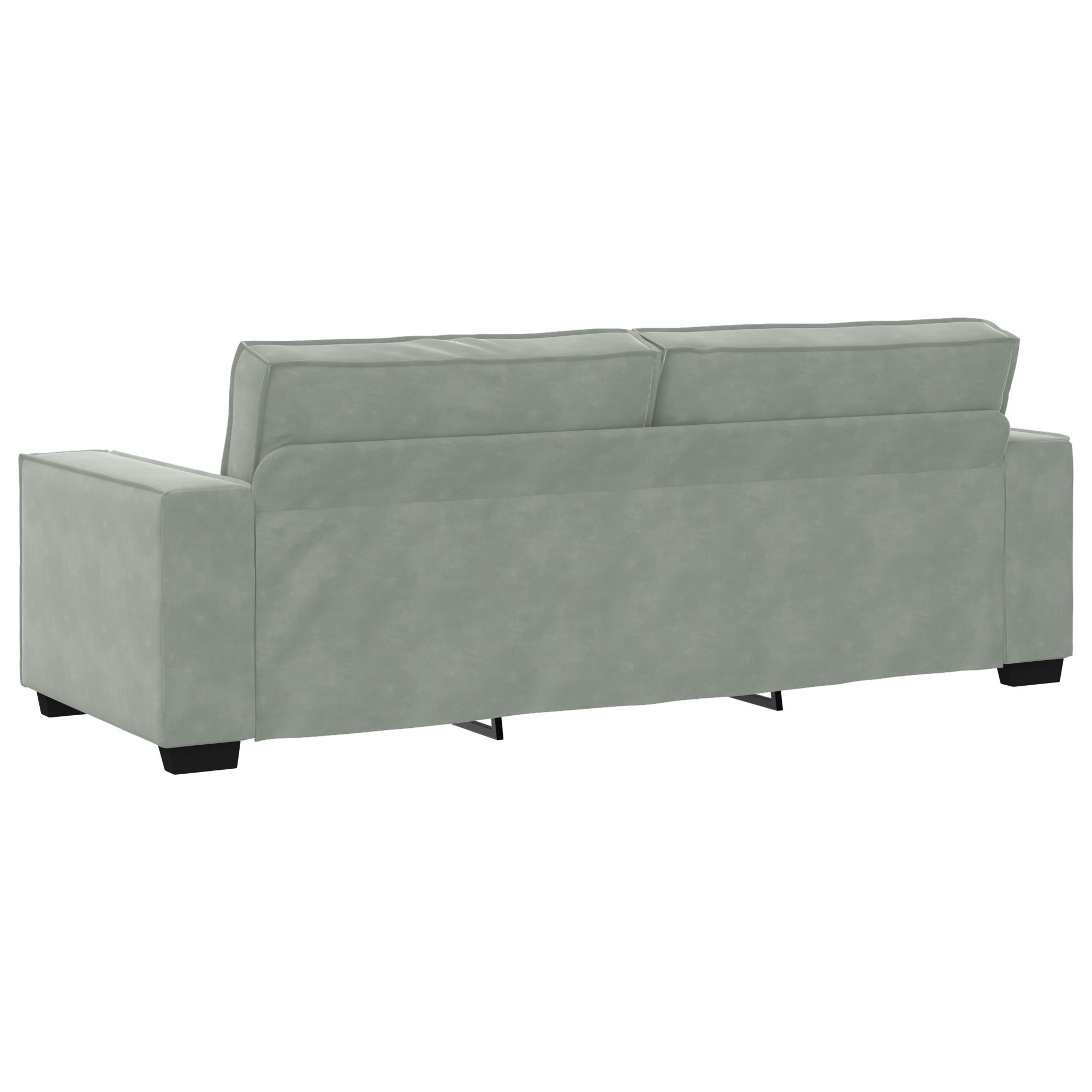Sofa Set with Cushion 3 pcs Grey 220 x 78 x 84 cm Velvet